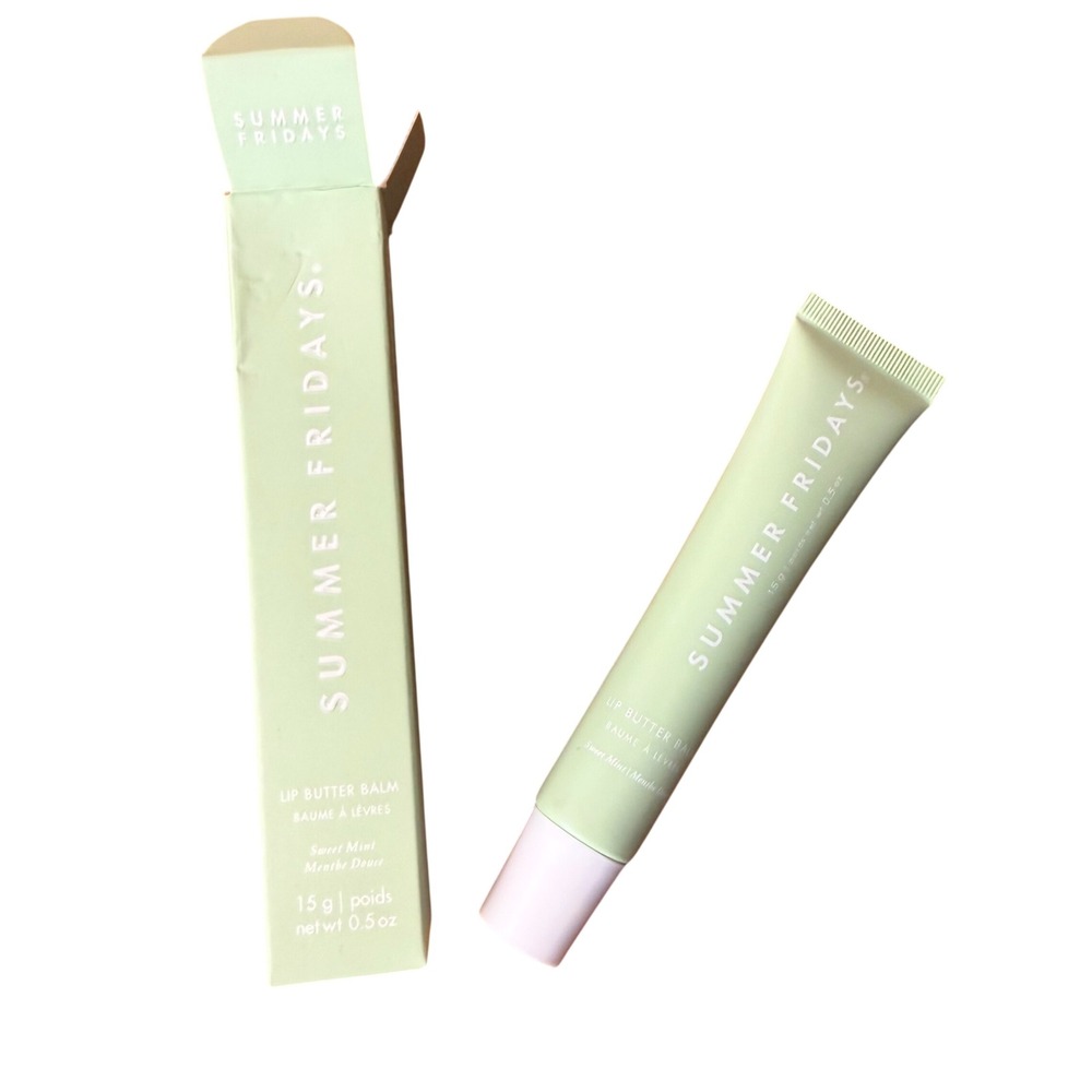 Summer Fridays Lip Butter Balm Sweet Mint 0.5oz Vegan Hydrating Lip Treatment